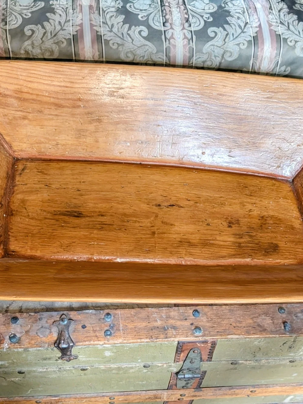 STUNNING ANTIQUE Wooden Dough Bowl